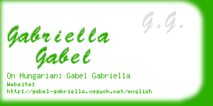 gabriella gabel business card
